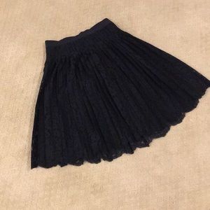 Ann Taylor,  A-Line Black Lace Skirt